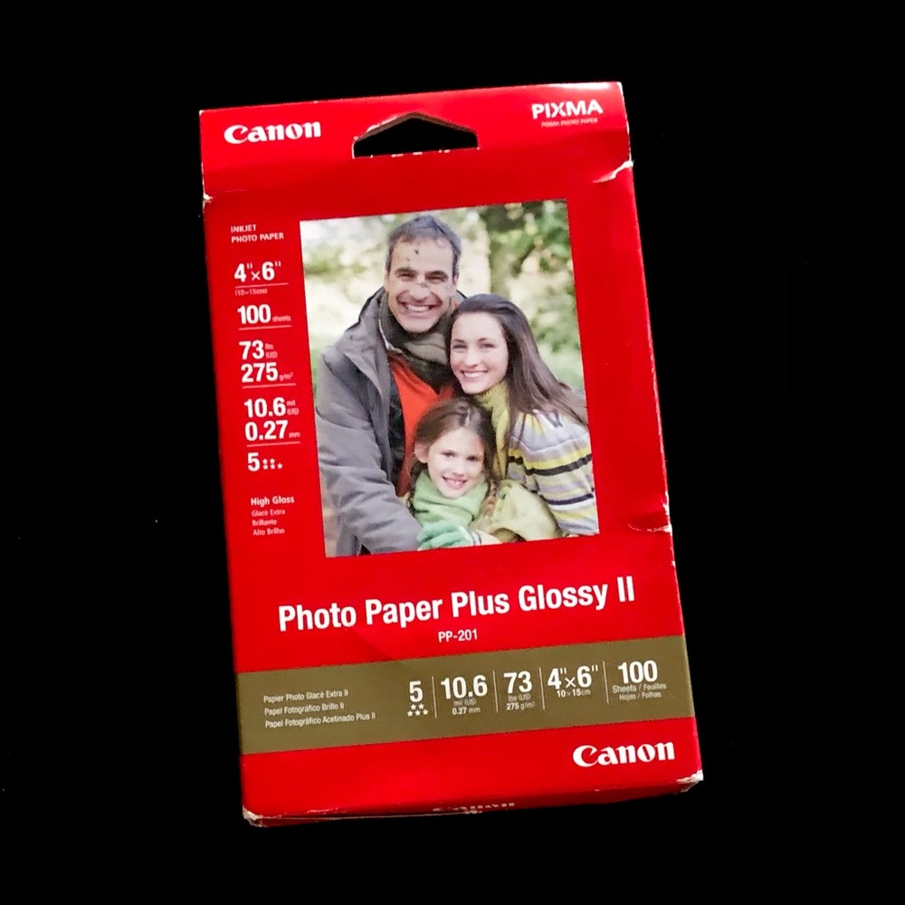Canon photo print Photo Paper Plus Glossy II 4"x6" size - opeded box
